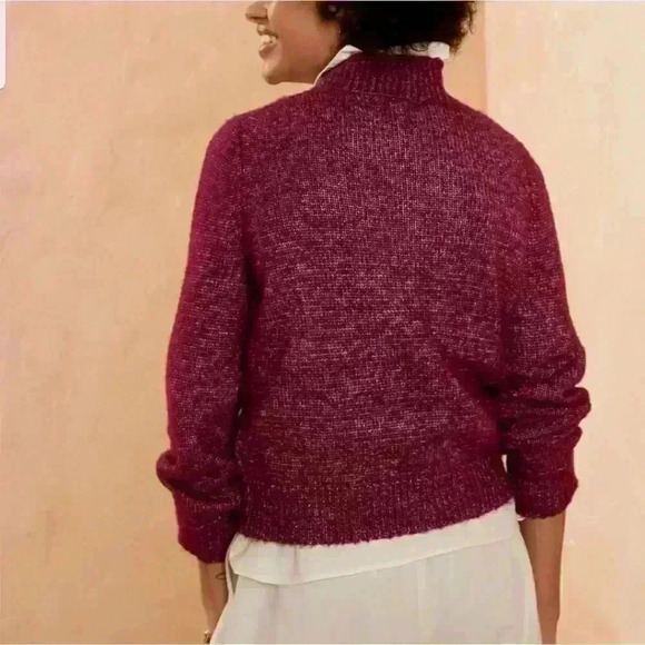 NWT Banana Republic Cozy Cable Mock-Neck Sweater - Picture 9 of 14